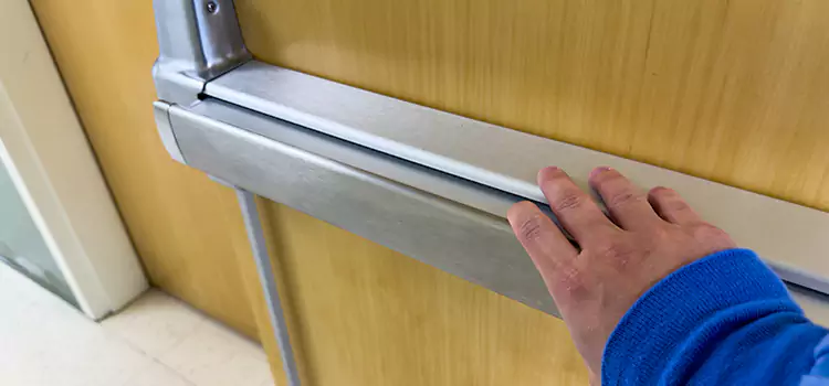 Installing a Push Bar on a Door West Chicago